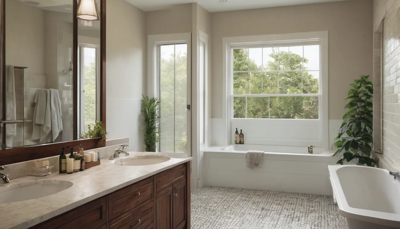 A bright remodeled bathroom in an older home near Atlanta